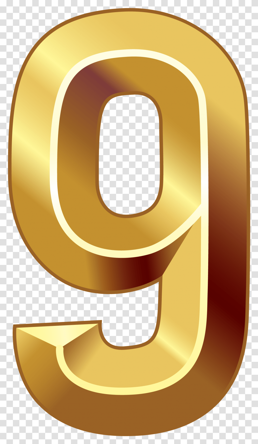 Numbers Clipart Series 2 Gold Number, Symbol, Text, Alphabet Transparent Png