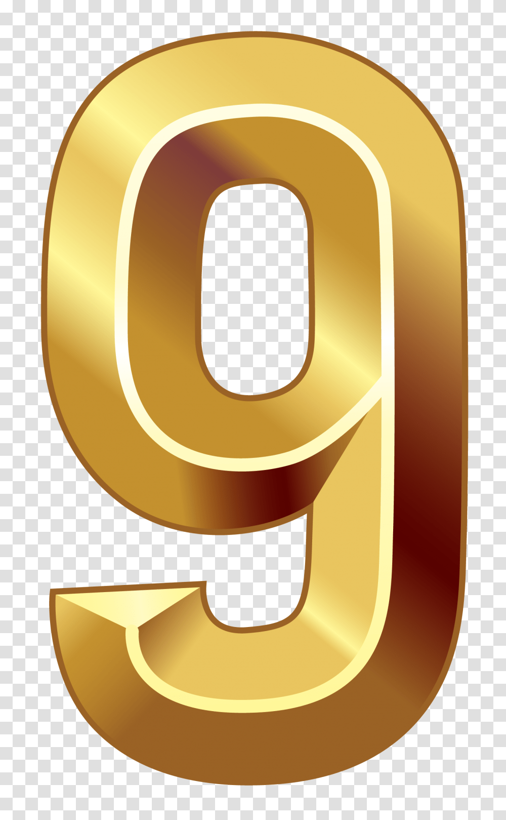 Numbers Clipart, Alphabet, Gold Transparent Png