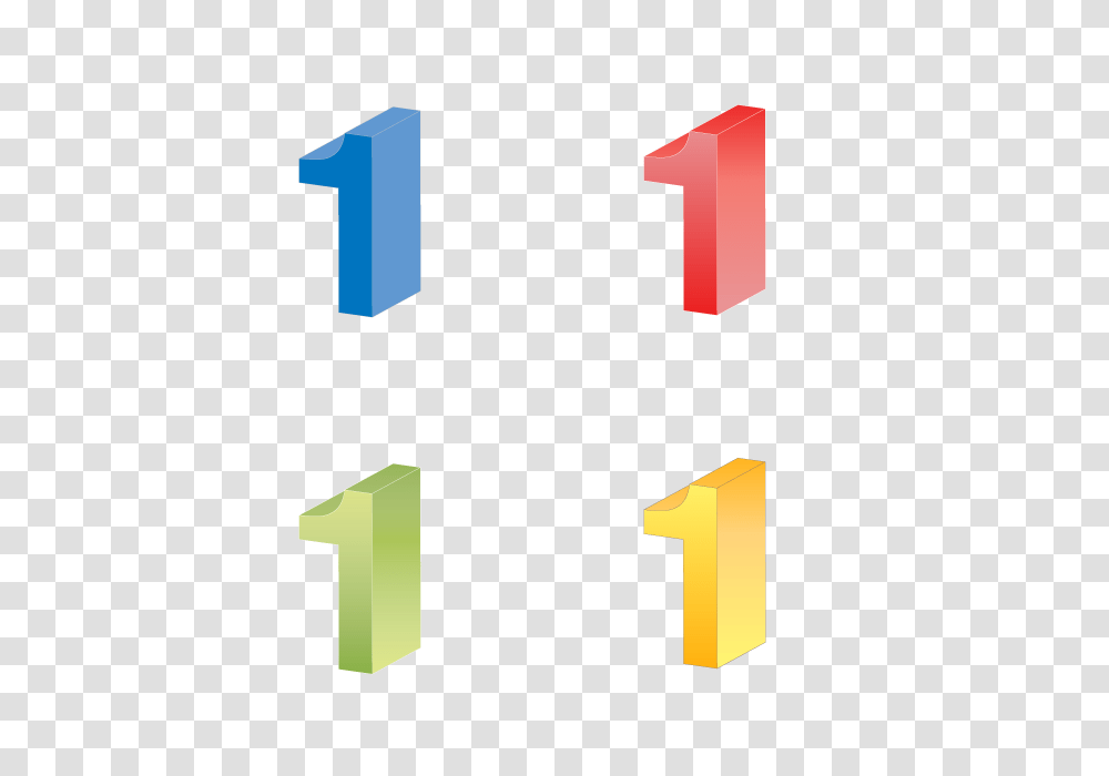 Numbers Number D Text Yellow Blue Green Gradient, Cross Transparent Png