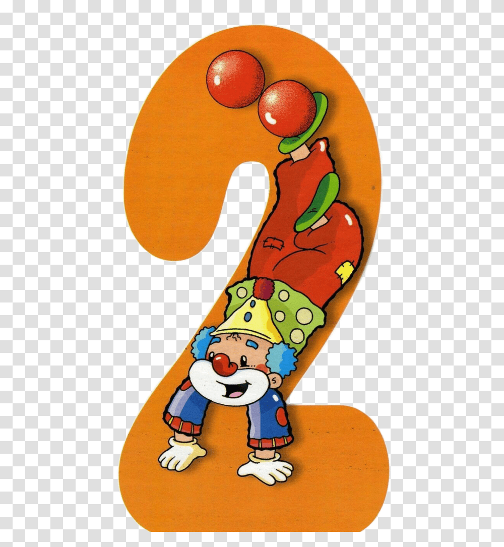 Numbers Numeros Number2 Numero2 Orange Anaranjado Number 2 Clown, Food, Plant, Sweets Transparent Png