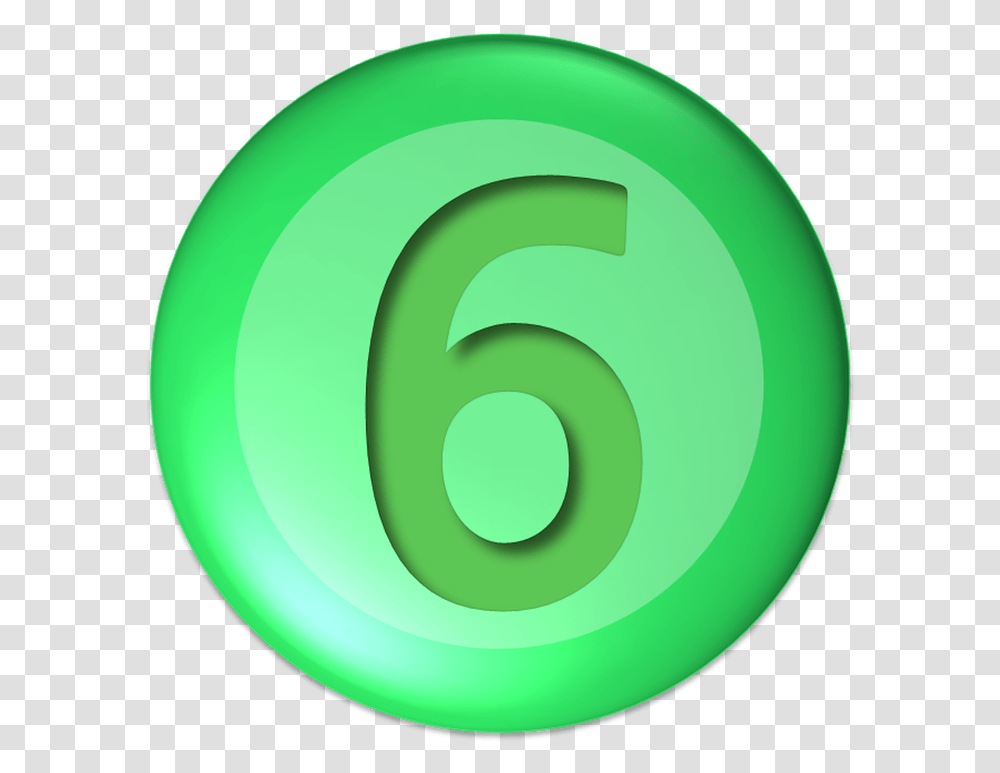 Numbers Six Ball 6 Number Button, Symbol, Text, Tape, Logo Transparent Png