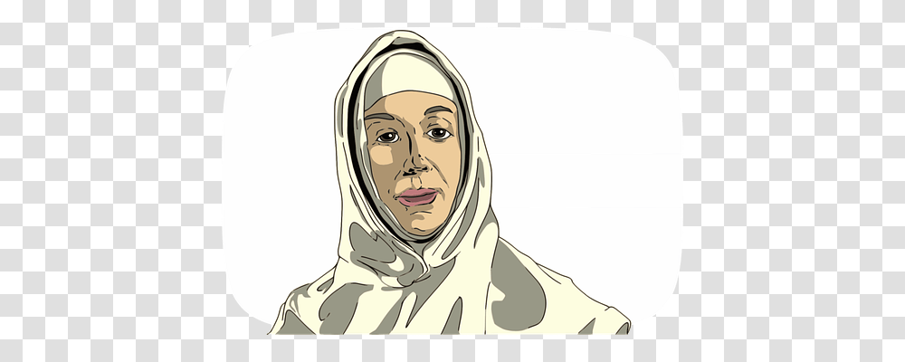 Nun Face, Female, Outdoors, Drawing Transparent Png