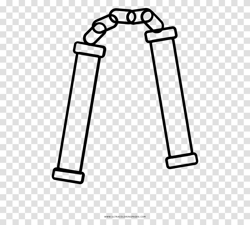 Nunchuck Coloring, Gray, World Of Warcraft Transparent Png