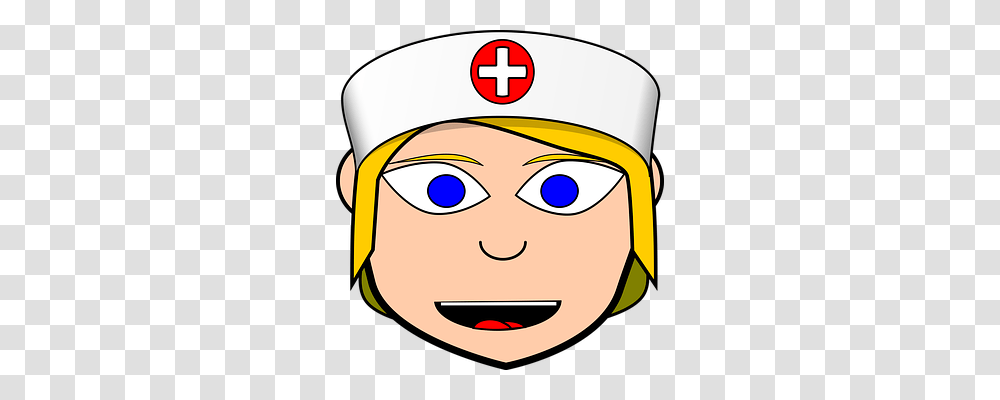 Nurse Person, Face, Sailor Suit, Hat Transparent Png