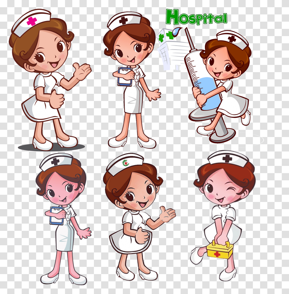 Nurse Transprent Free Download Cartoon Nurse Clipart, Doll, Toy, Person, Label Transparent Png