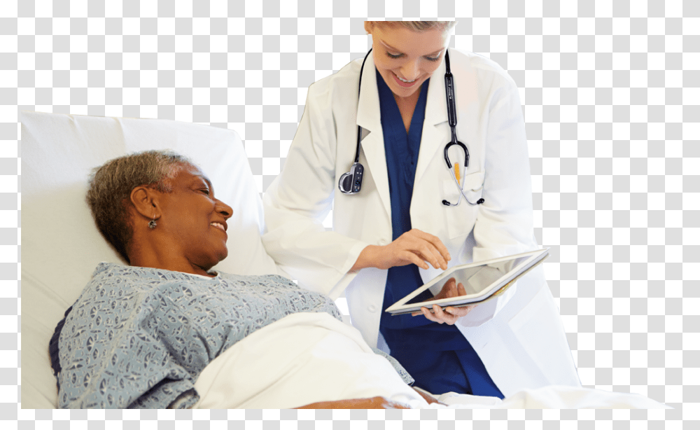 Nurse Anesthetist Talking To A Patient, Apparel, Person, Human Transparent Png