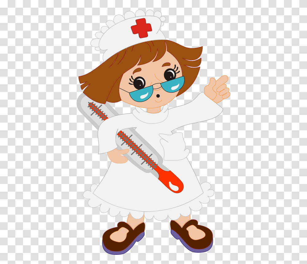 Nurse Christmas Nurse Clipart Cartoon Jingfm Gambar Tim Medis Animasi, Person, Chef, Graphics, Rattle Transparent Png