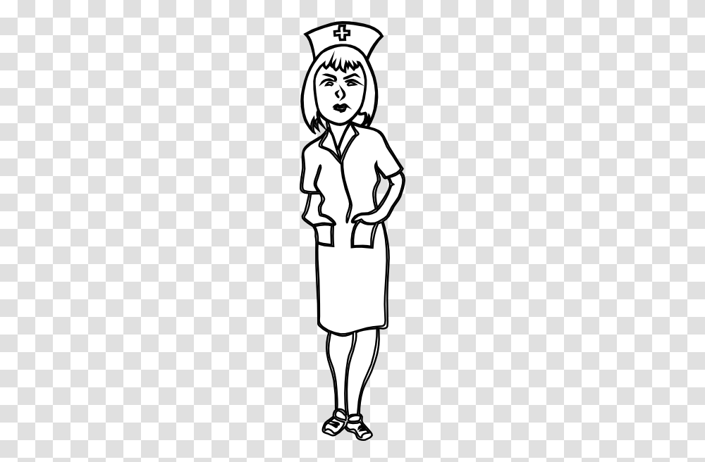 Nurse Clipart Black And White, Stencil, Hand, Person, Drawing Transparent Png