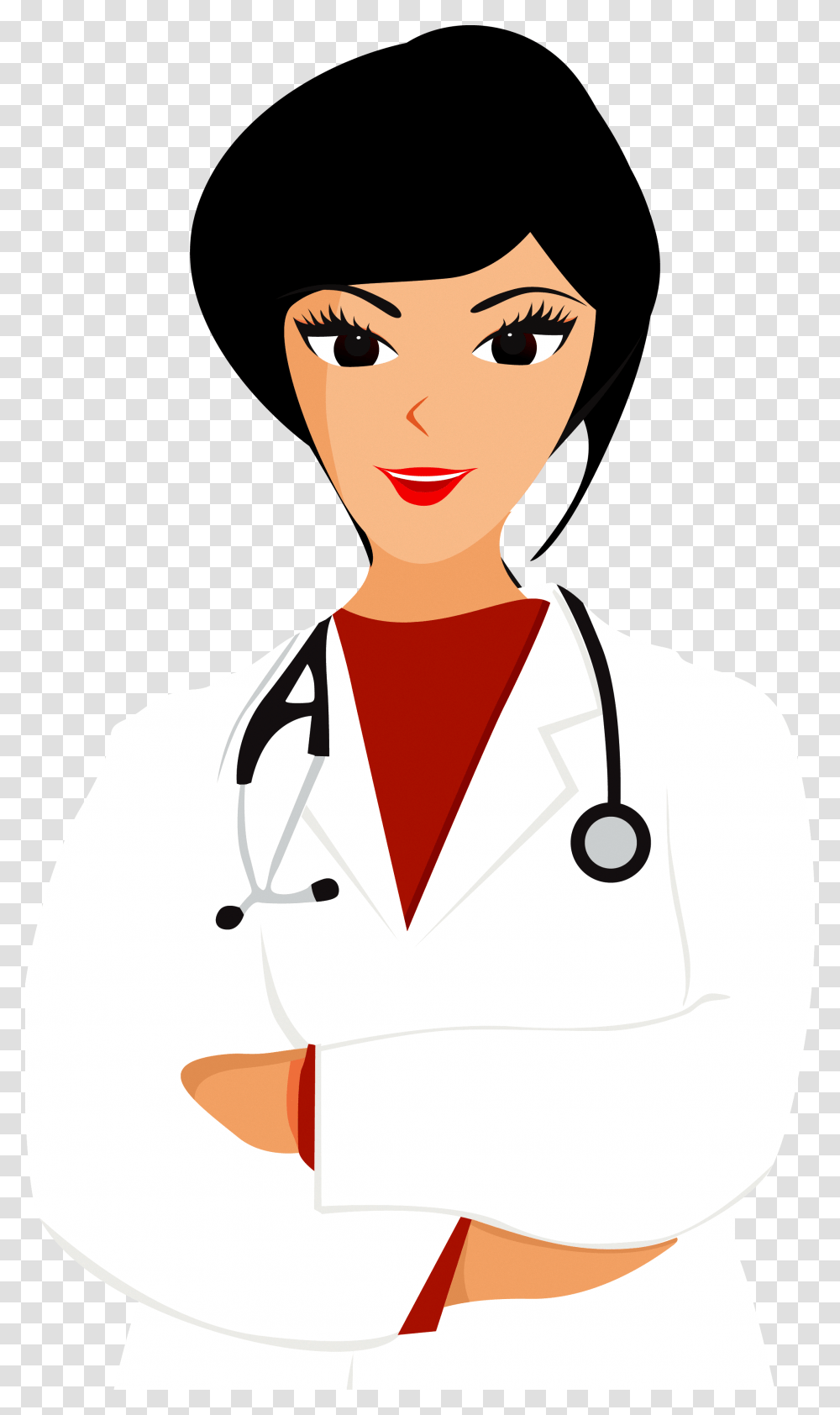 Nurse Clipart Red Hair, Apparel, Lab Coat, Doctor Transparent Png