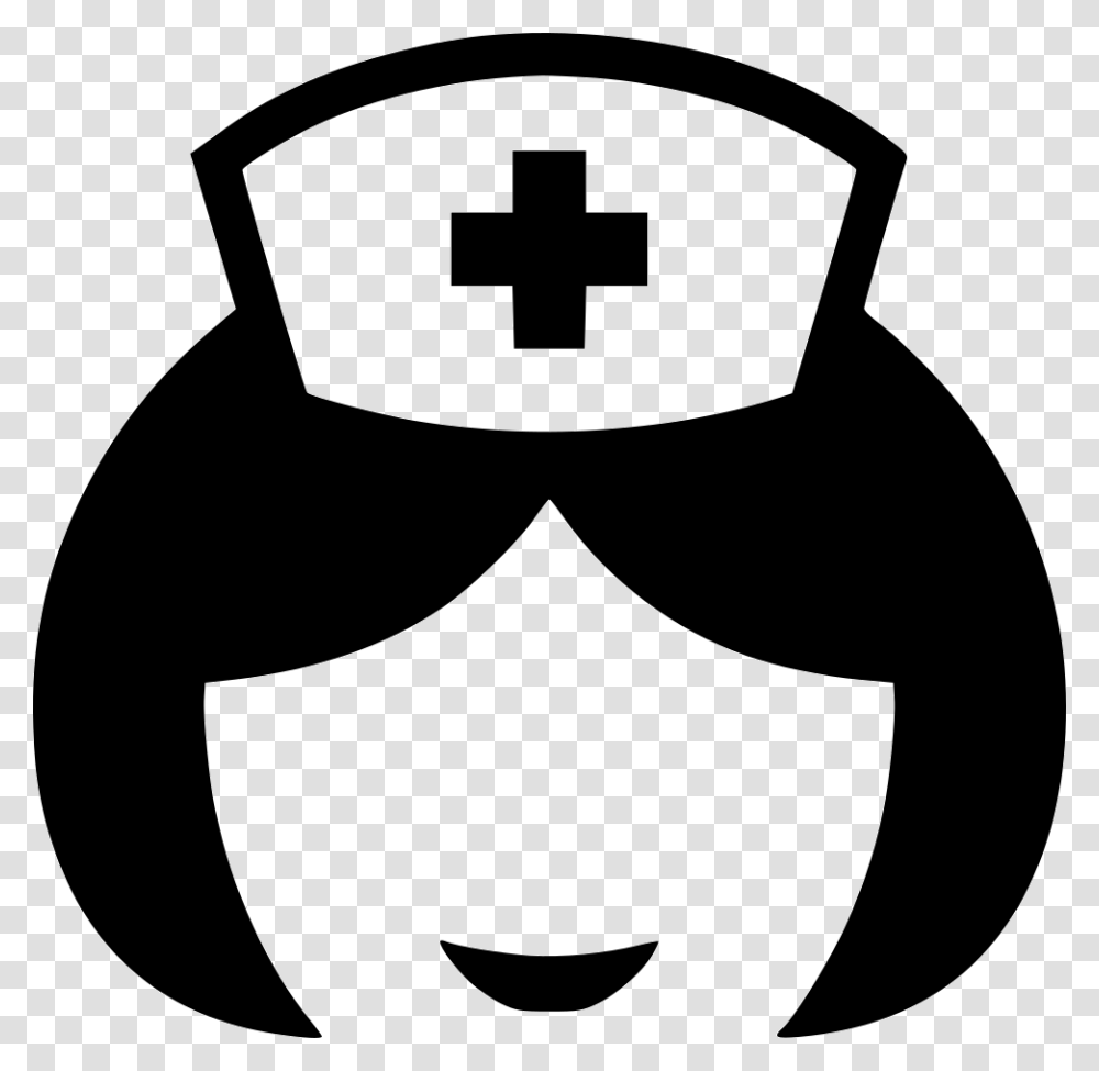 Nurse Doctor Icon Free Download, Stencil, Logo, Trademark Transparent Png