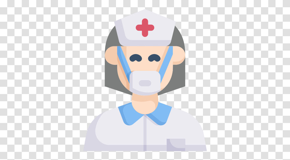 Nurse Free Icon Of Virus Transmission Flat For Adult, First Aid, Chef Transparent Png
