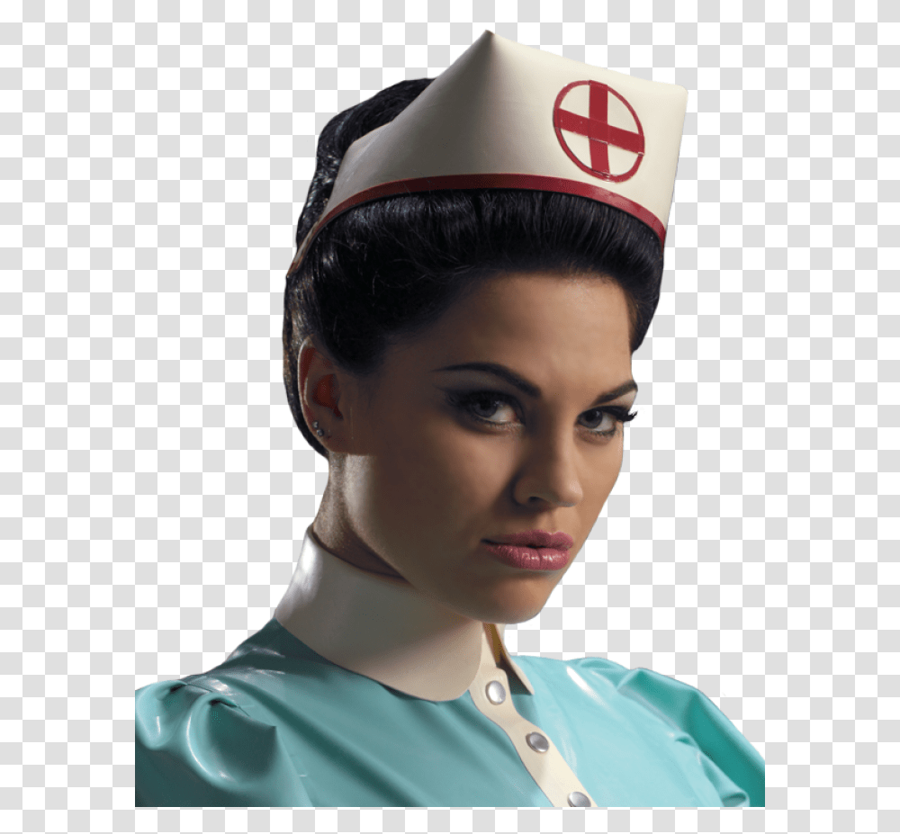 Nurse Hat Nurse Hat Side, Person, Face, Head Transparent Png