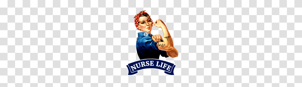 Nurse Life Rosie The Riveter Nursing Rn, Hand, Person, Human, Arm Transparent Png