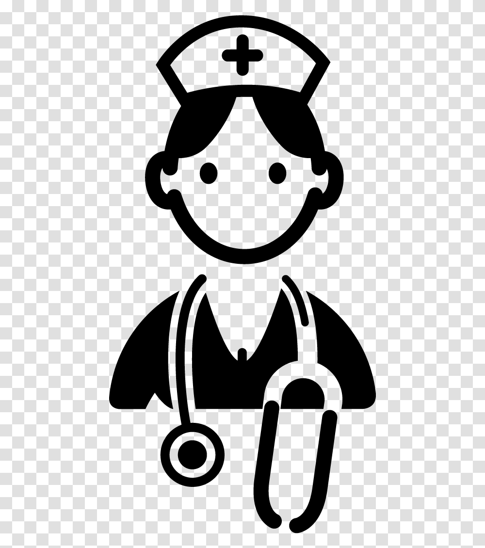 Nurse Logo Healthcare Black And White Nurse Clip Art, Gray, World Of Warcraft Transparent Png