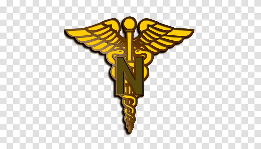 Nurse Medical Caduceus Logo Clipart Image, Cross, Crucifix, Emblem Transparent Png