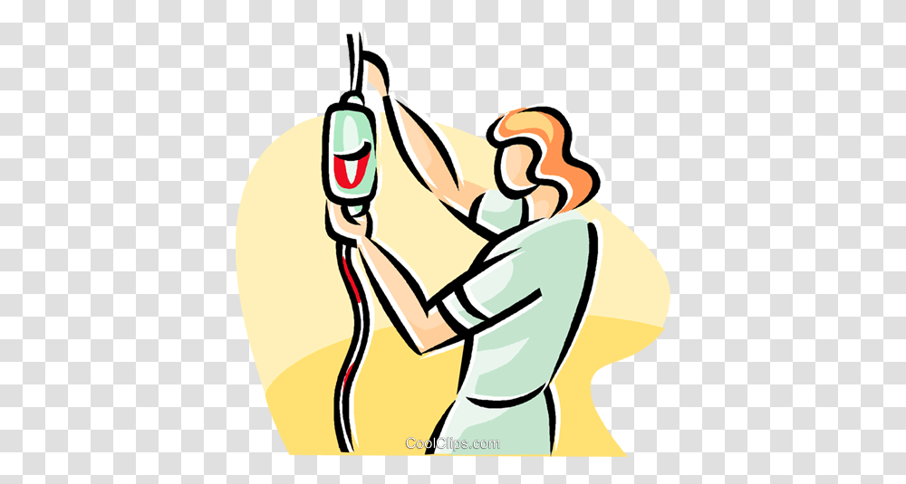 Nurse Replacing A Bag Of Blood Royalty Free Vector Clip Art, Dynamite, Bomb, Weapon, Weaponry Transparent Png