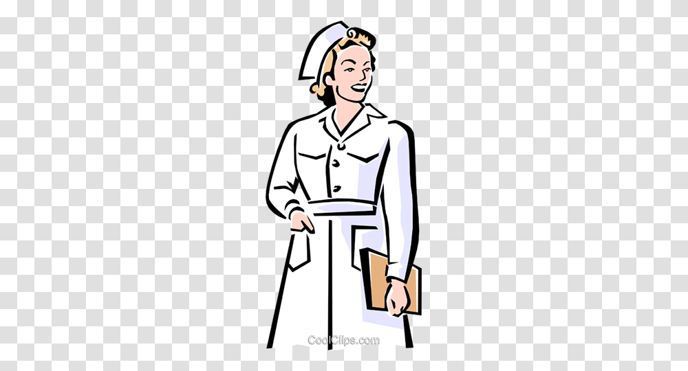 Nurse Royalty Free Vector Clip Art Illustration, Coat, Person, Hoodie Transparent Png