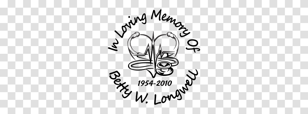 Nurse Stethoscope Custom Memorial Die Cut Vinyl Car Decal, Handwriting, Calligraphy, Flyer Transparent Png