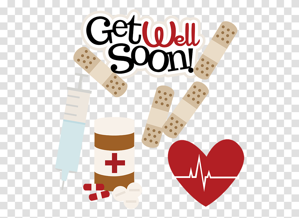 Nurse Svg Clipart Get Well Soon Doctor, Medication, First Aid, Bandage, Pill Transparent Png