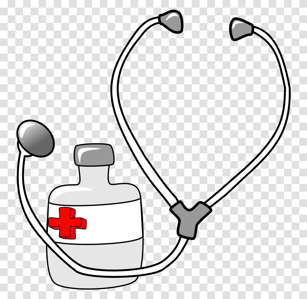Nurse Tools Stethoscope Clipart, Logo, Trademark, First Aid Transparent Png