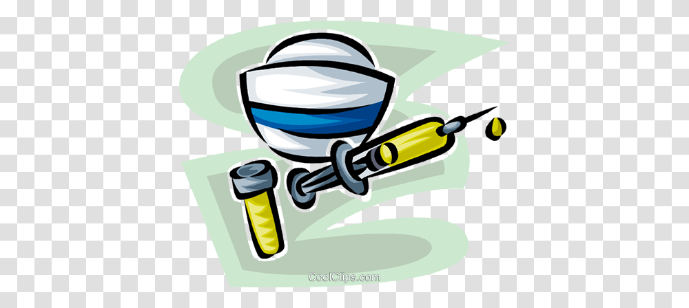 Nurses Hat Needle And Medicine Royalty Free Vector Clip Art, Injection, Helmet, Lab, Paintball Transparent Png