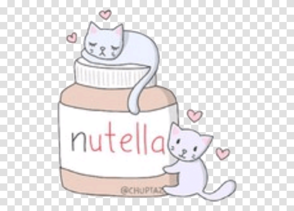 Nutella Cat Love Photographie Tumblr Tumblrarts Ld Lyogkie Risunki Dlya Srisovki, Wedding Cake, Dessert, Food, Bathroom Transparent Png
