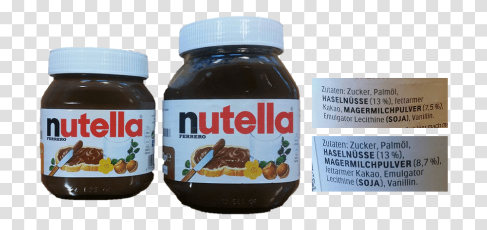 Nutella Von Ferrero Eine Untersuchung Der Verbraucherzentrale Nutella Price In Italy, Food, Dessert, Chocolate, Honey Transparent Png