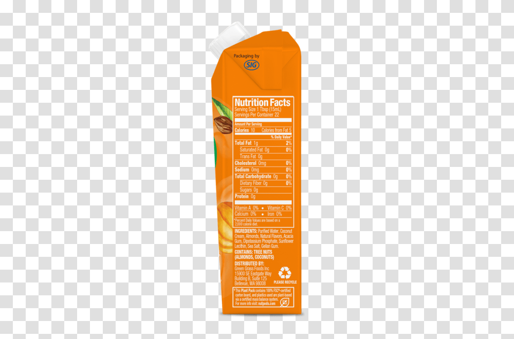 Nutpods Pumpkin Spice Creamer, Sunscreen, Cosmetics, Bottle, Lotion Transparent Png