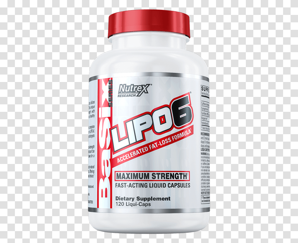 Nutrex Lipo 6 120 Caps, Tin, Can, Cosmetics, Spray Can Transparent Png