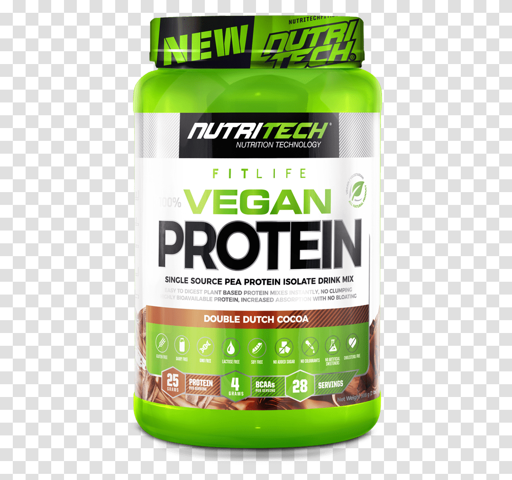 Nutri Tech 100 Vegan Protein Energy Drink, Tin, Can, Aluminium, Spray Can Transparent Png