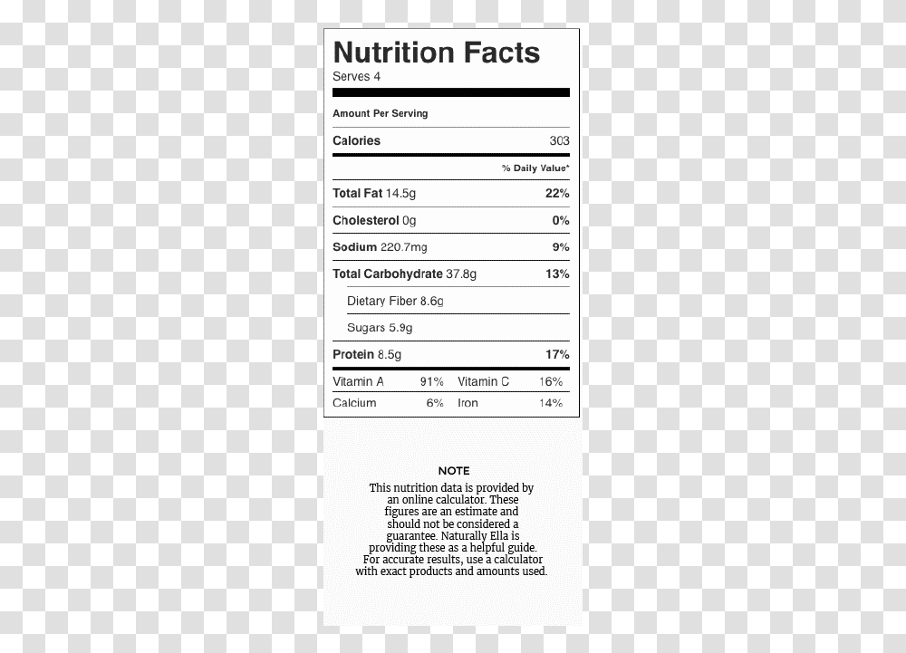 Nutrition Facts, Label, Word, Number Transparent Png