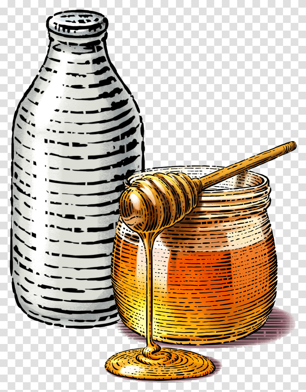 Nutrition Facts Milk And Honey, Plant, Bottle, Pottery, Food Transparent Png