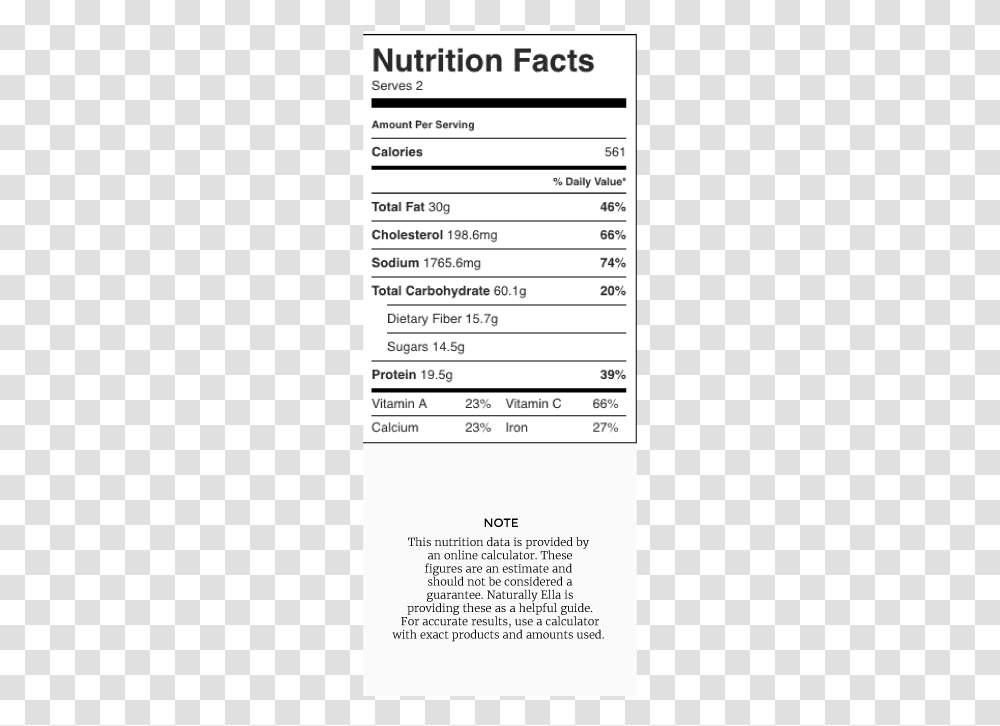 Nutrition Label, Page, Plot, Menu Transparent Png