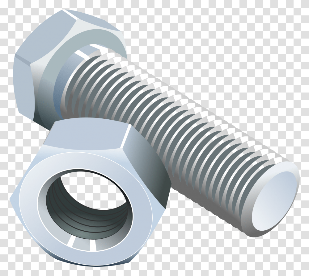Nuts And Bolts Clipart Bolt And Nut, Screw, Machine, Cylinder Transparent Png