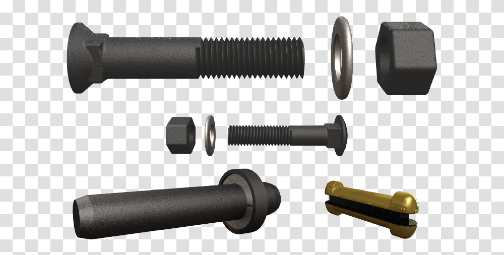 Nuts And Bolts Pins Retainers Optical Instrument, Machine, Baton, Stick, Weapon Transparent Png