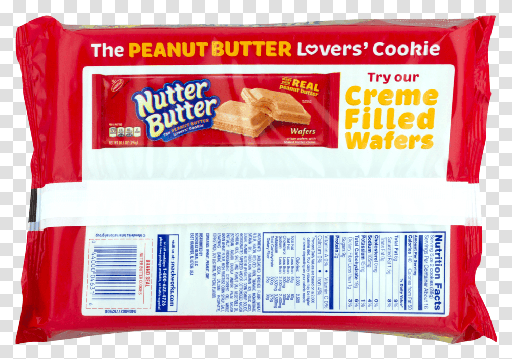 Nutter Butter Nutter Butter Wafers Nutrition, Food Transparent Png