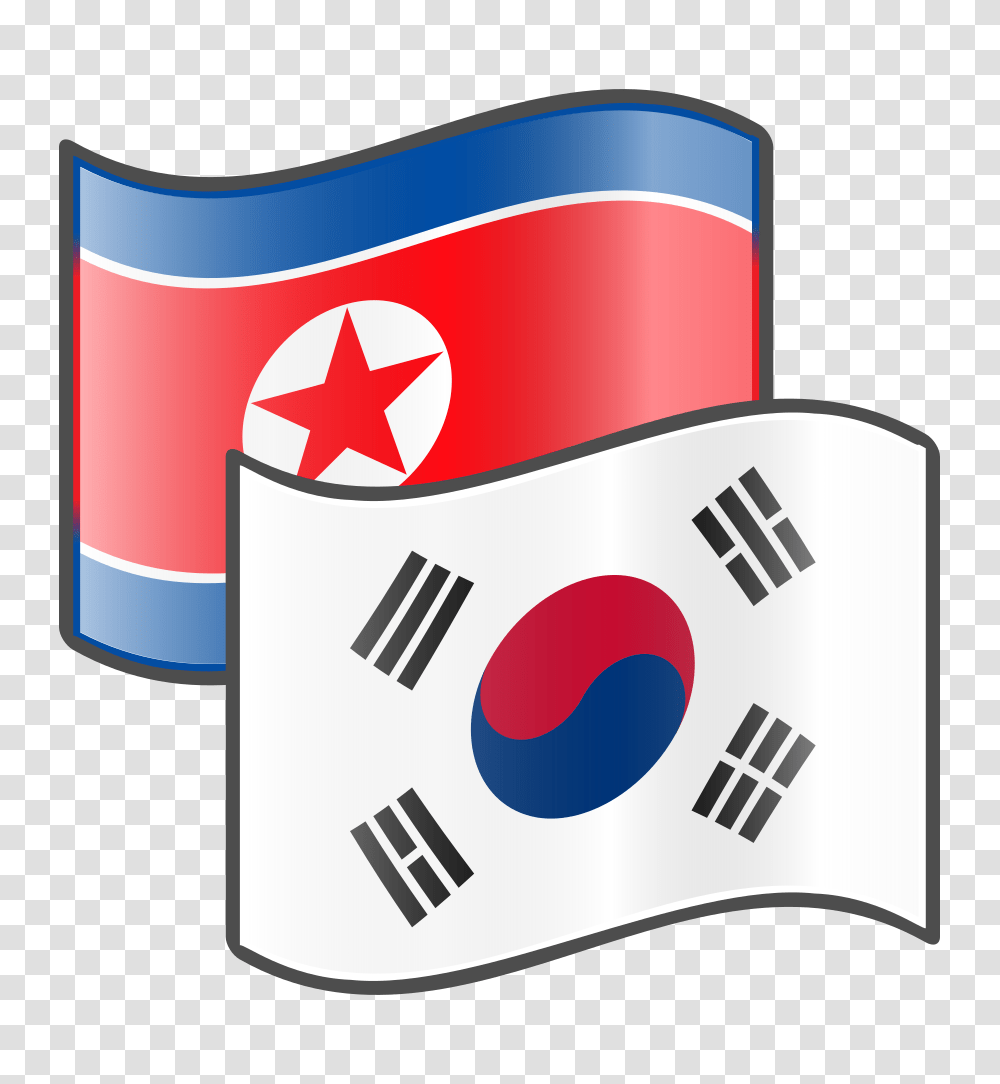 Nuvola North And South Korean Flags, Label, Logo Transparent Png