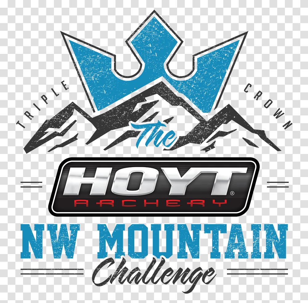 Nw Mtnchallengehoyttriplecrownlogo The Nw Mountain Hoyt, Symbol, Text, Trademark, Arrow Transparent Png