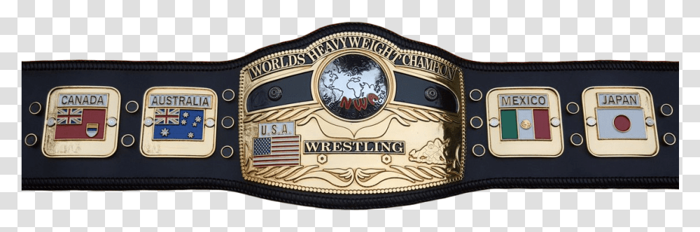 Nwa World Heavyweight Championship Wikia Download Nwa Heavyweight Championship, Buckle, Wristwatch Transparent Png