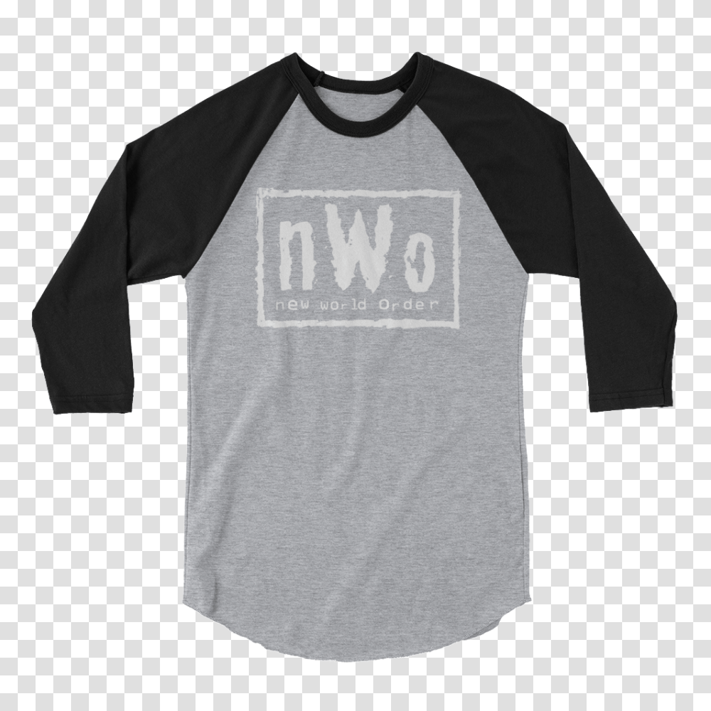 Nwo Logo Sleeve Raglan T Shirt, Apparel, Long Sleeve, T-Shirt Transparent Png