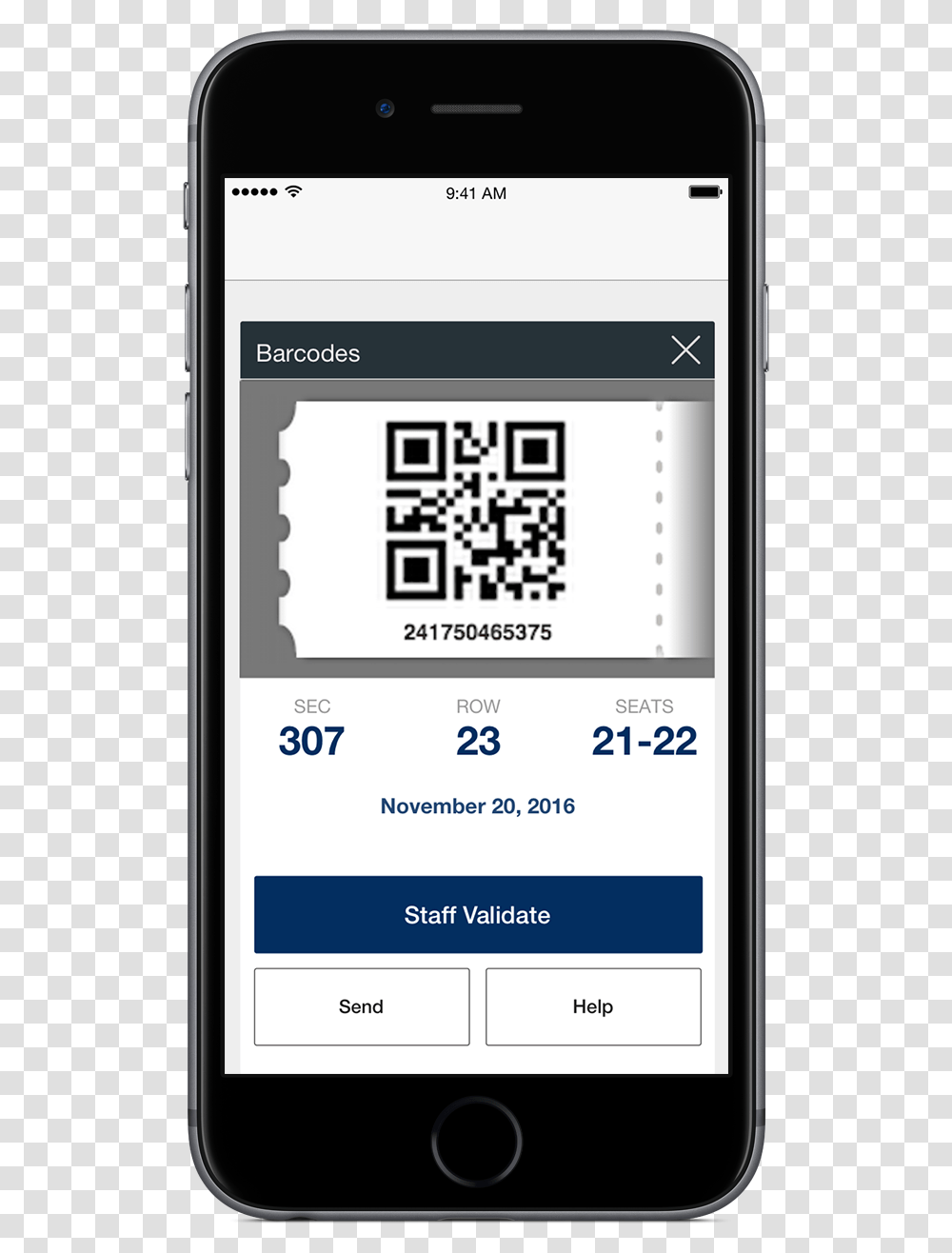 Ny Rangers Mobile Phone Ticket, Electronics, Cell Phone, QR Code Transparent Png