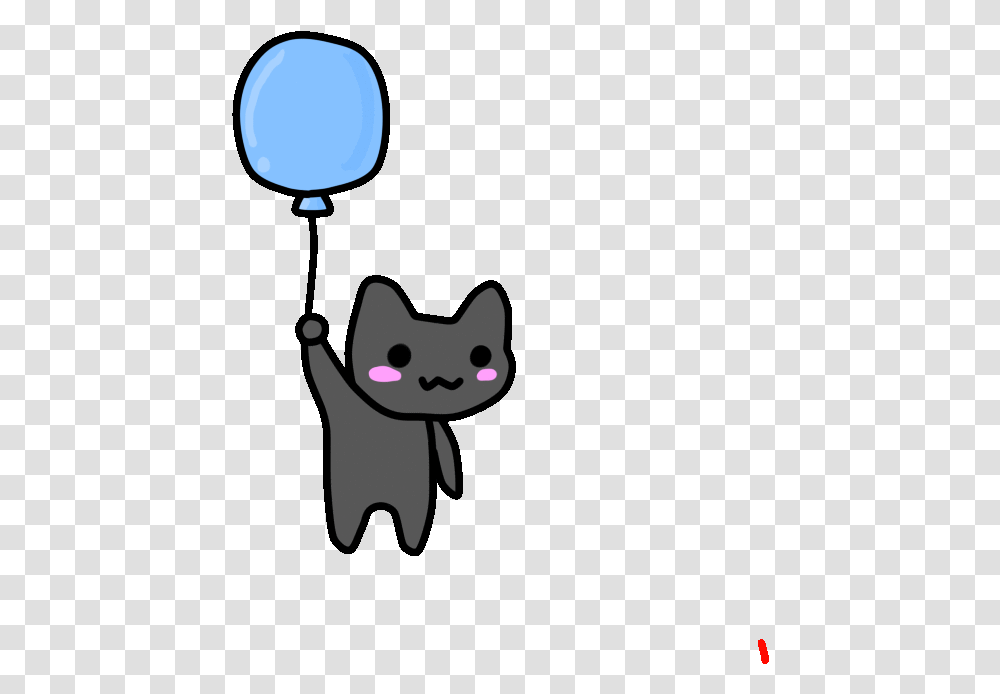 Nyan Balloon W Fireworks Cartoon Cat Gif No Background Dot, Pet, Mammal, Animal, Black Cat Transparent Png