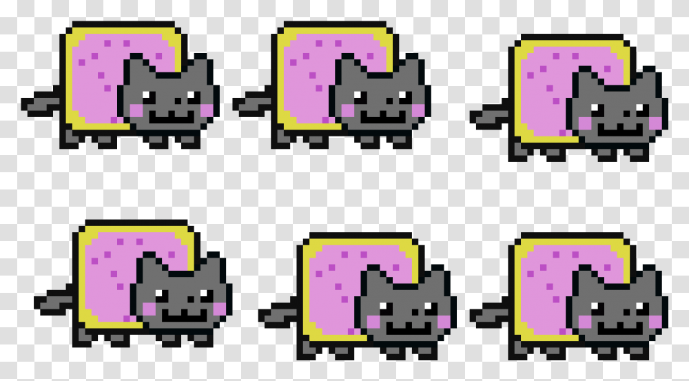 Nyan Cat Parade Nyan Cat, Super Mario, QR Code, Pac Man Transparent Png