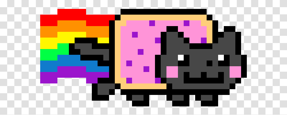 Nyan Cat Pixel Art, Urban, Purple, Pac Man Transparent Png