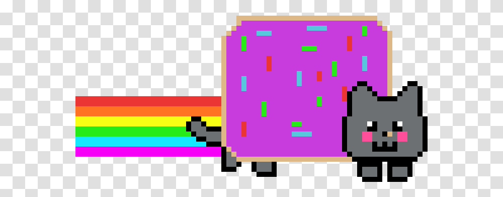 Nyan Cat Rainbow Gif, Pac Man, Food Transparent Png
