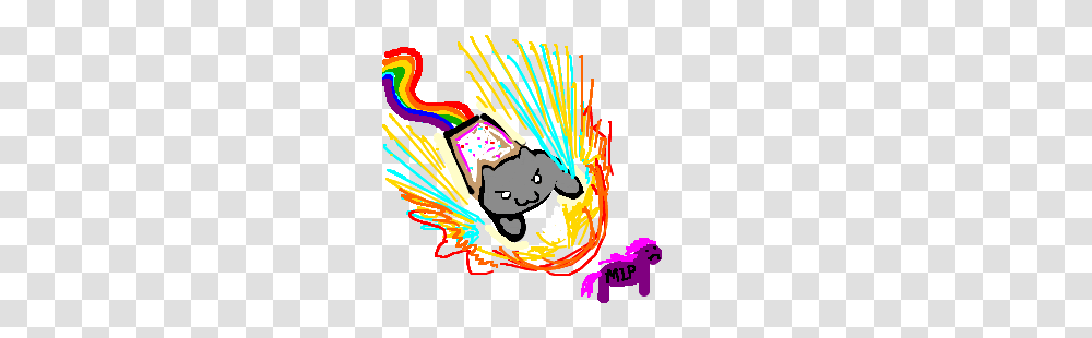 Nyan Cat Vs Rainbow Dash Fight, Light, Hat Transparent Png