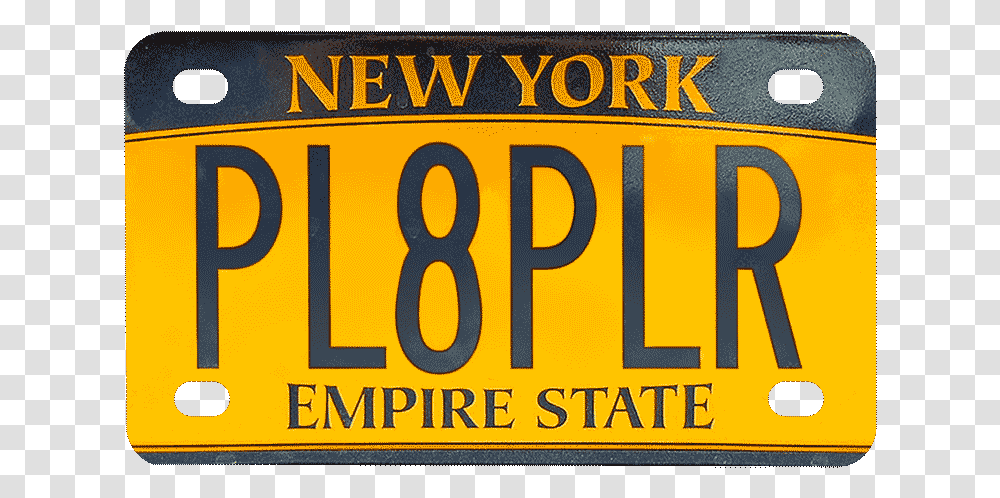 Nyc Motorcycle Plate, Vehicle, Transportation, License Plate Transparent Png