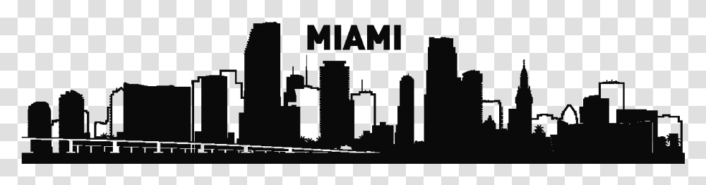 Nyc Skyline Outline Miami Skyline Silhouette Transparent Png