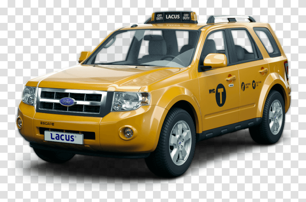 Nyc Taxi Ford Escape, Car, Vehicle, Transportation, Automobile Transparent Png