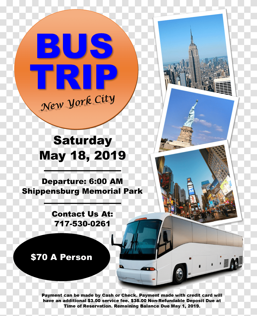 Nyc Tour Bus Service, Advertisement, Poster, Vehicle, Transportation Transparent Png